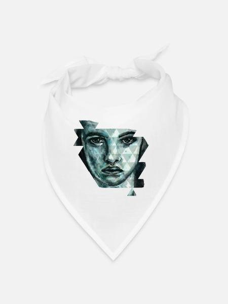 face - Bandana - blanc - Devant