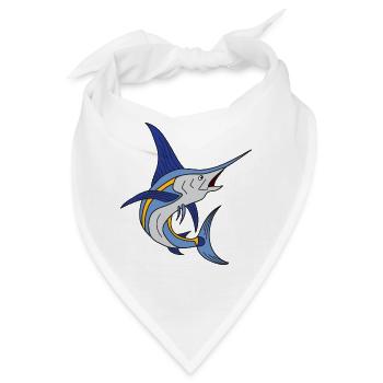 Speerfisch Schwertfisch Marlin Hochseeangeln - Bandana - Weiß - Vorne