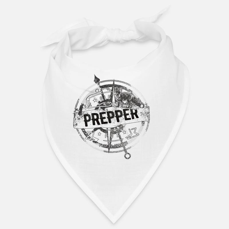 Old Prepper Fox Preparation is All Gift Bandana