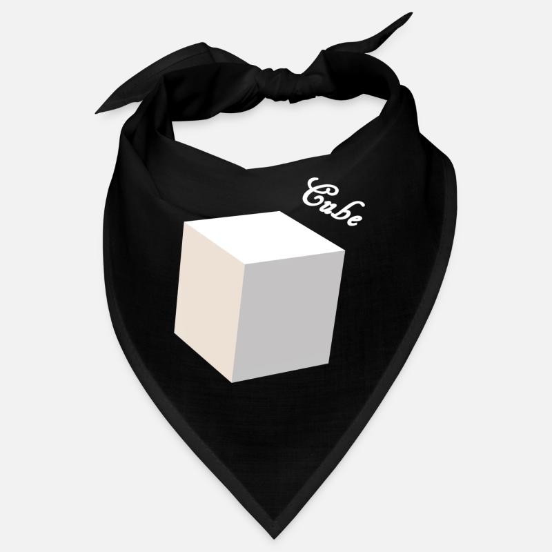 Cube 3D weiß Bandana