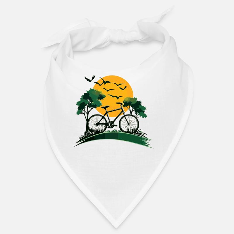 Vélo au coucher du soleil Bandana