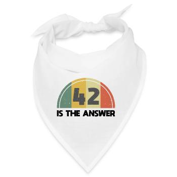 Antwort 42 - Bandana - Weiß - Vorne