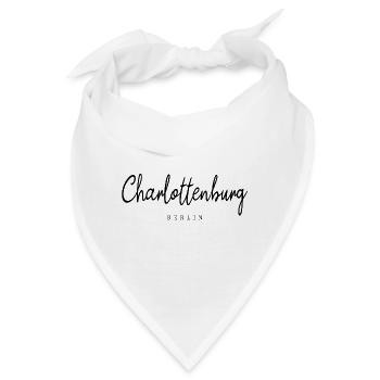 Berlin Charlottenburg Kiez Stadtteil Bezirk - Bandana - Weiß - Vorne