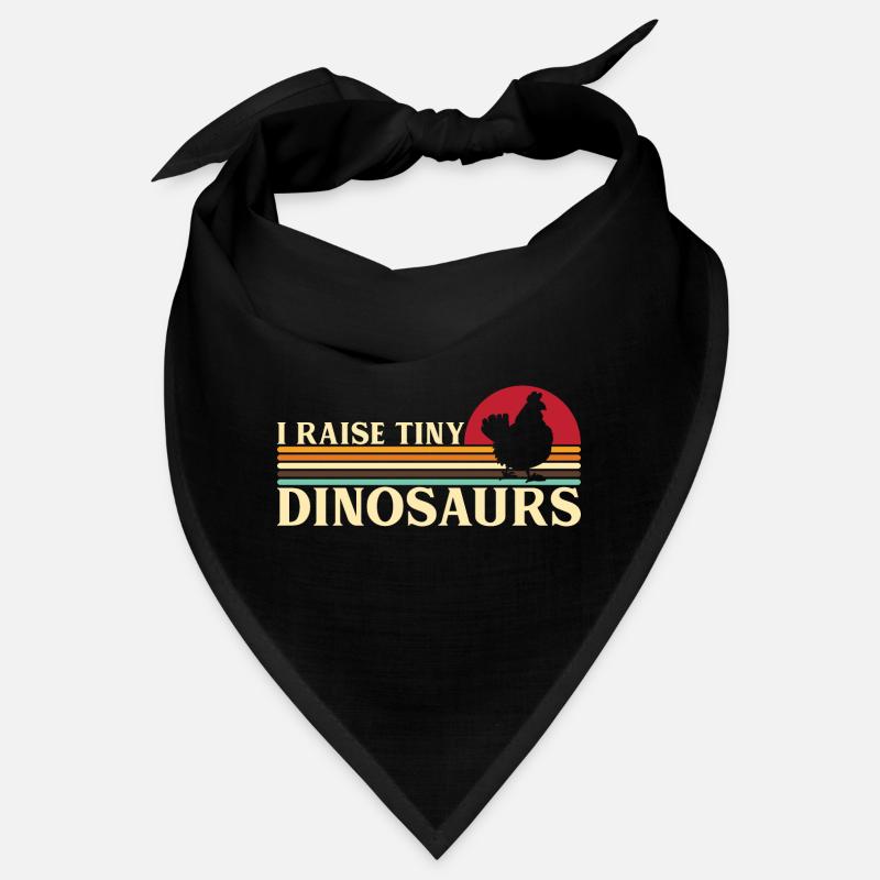 I raise tiny Dino Hühner Hahn Bauer Dinosaurier Bandana