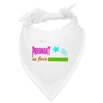 Mutter Schwanger Baby Säugling T-Shirt Mama - Bandana - Weiß - Vorne