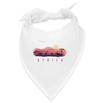 Afrika Landschaft Sahara Wüste Wildnis - Bandana - Weiß - Vorne