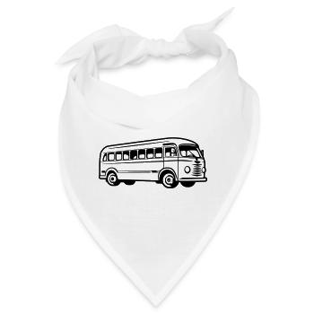Bus - Bandana - Weiß - Vorne