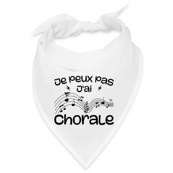 Ich kann keinen Chor haben - Bandana - Weiß - Vorne