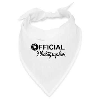Fotograf - Bandana - Weiß - Vorne