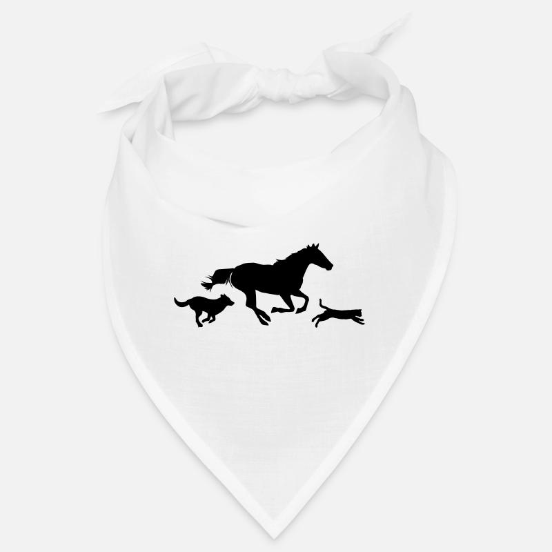 Chien chat cheval Bandana
