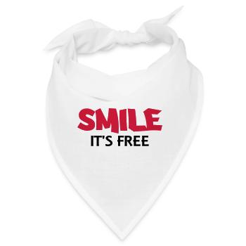 Smile It's free - Bandana - Weiß - Vorne