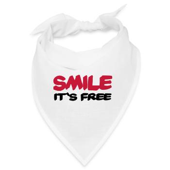 Smile It's free - Bandana - Weiß - Vorne
