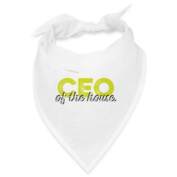 CEO des Hauses. Geschäftsmann Gift - Bandana - Weiß - Vorne