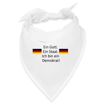 Ein Gott. Ein Staat. - Bandana - Weiß - Vorne