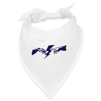 Handgott Blitz Blitz - Bandana - Weiß - Vorne