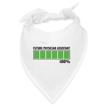 Arzthelferin Krankenpflegerin Arztpraxis Nadel - Bandana - Weiß - Vorne