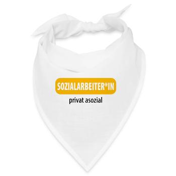 Soziale Arbeit - Bandana - Weiß - Vorne