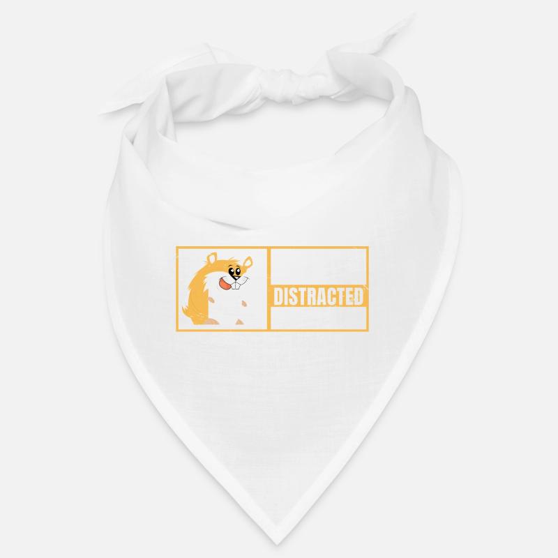 Easily Distracted By Hamsters Animal Lover Hamster Bandana