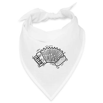 Akkordeon - Bandana - Weiß - Vorne