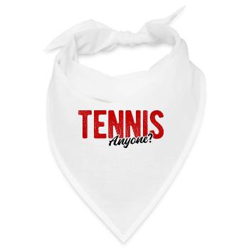 Tennisplatz Spruch Für Tennis - Bandana - Weiß - Vorne