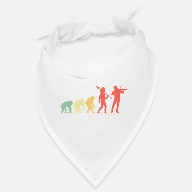 Evolution Violon Instrument Violoniste Viole de gambe Bandana