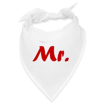 Herr - Bandana - Weiß - Vorne