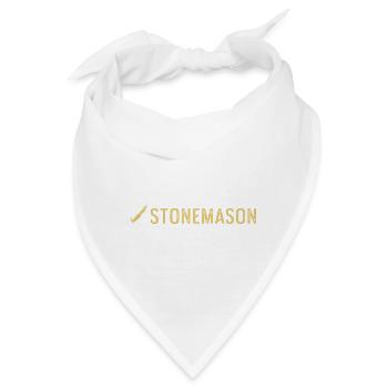 Menschliches stonemason. Tischler Gift - Bandana - Weiß - Vorne