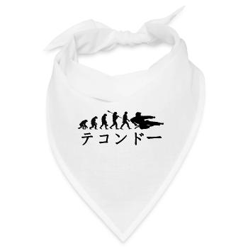 Taekwondo Kampfkunst. Taekwondo Geschenkidee. - Bandana - Weiß - Vorne