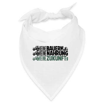 Keine Bauern, keine Nahrung, keine Zukunft. - Bandana - Weiß - Vorne