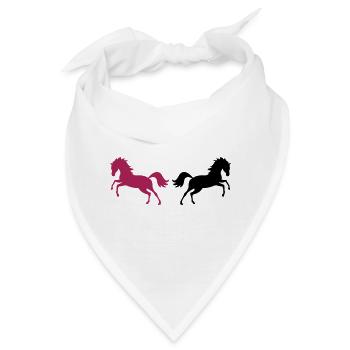 horses 02 - Bandana - Weiß - Vorne