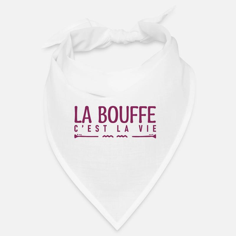 La bouffe c'est la vie. J'aime la bouffe. Bandana