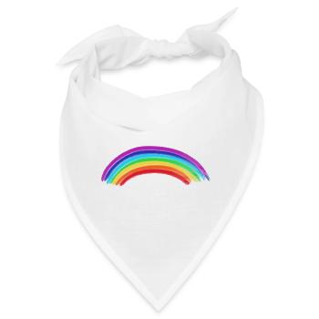 Regenbogen - Bandana - Weiß - Vorne