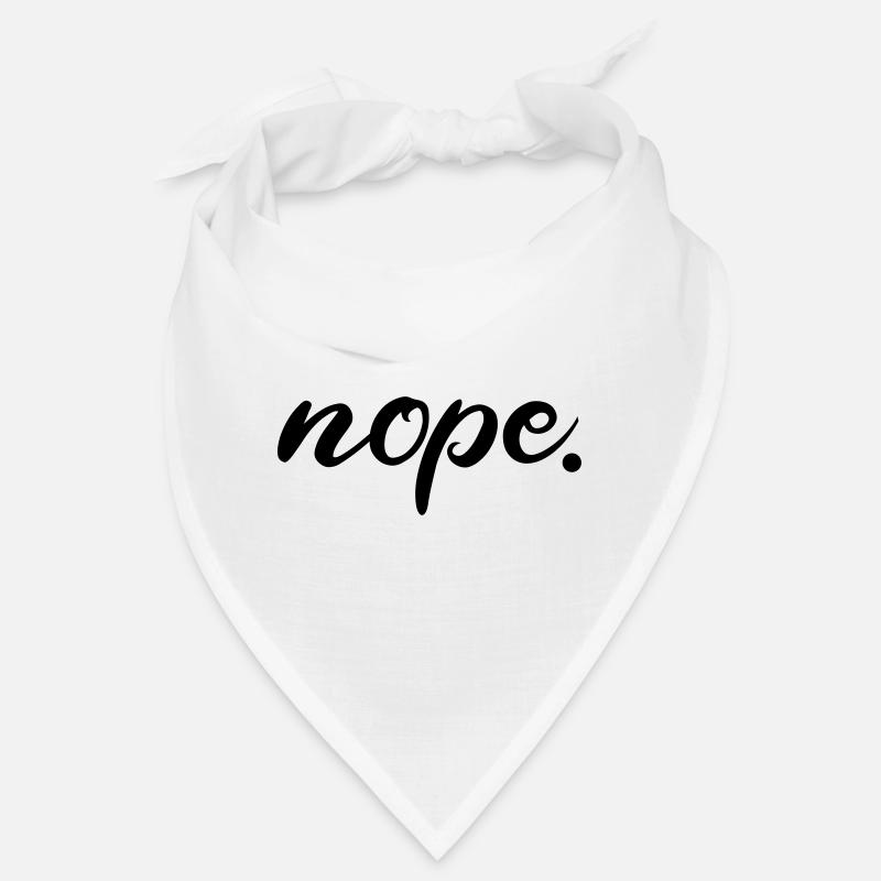 "Nope" cool fun design Bandana
