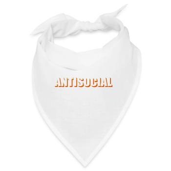 Antisoziale Extrovertierer Freundliche Person Gift - Bandana - Weiß - Vorne