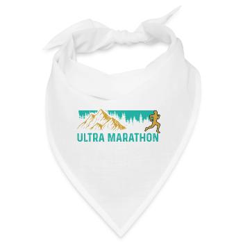 Ultra Marathon Sportler Gift - Bandana - Weiß - Vorne