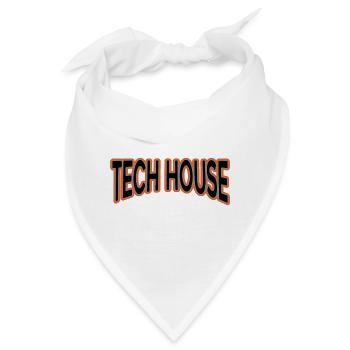 Tech House Techno House Musik - Bandana - Weiß - Vorne