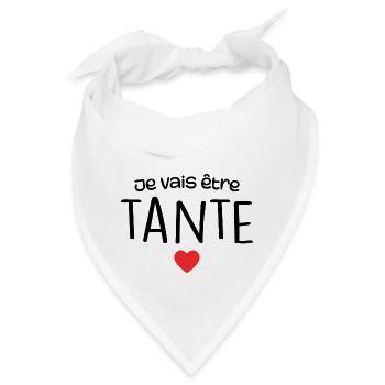 Ich werde eine Tante sein - eine zukünftige Tante - Bandana - Weiß - Vorne