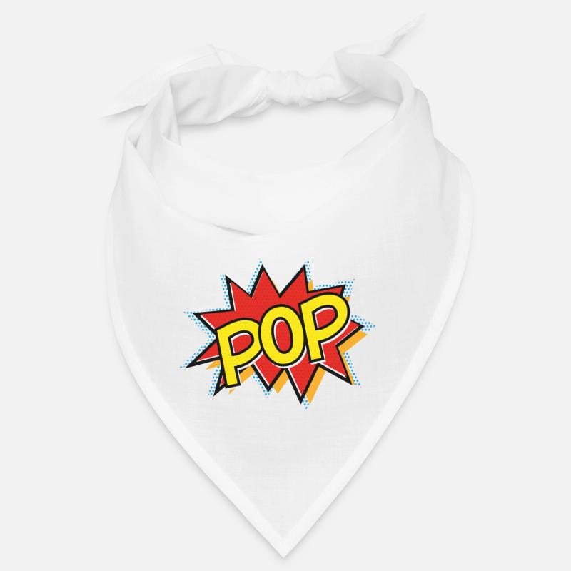 POP - Bande Dessinée Action Bulle Pop Art - Jaune Bandana