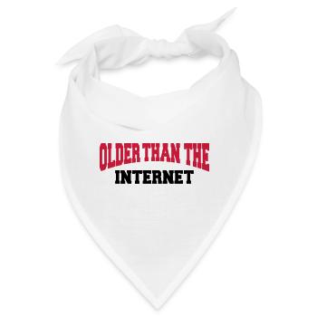 Older than the internet - Bandana - Weiß - Vorne