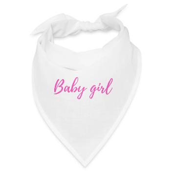 Antisocial Solitary Baby Girl Aesthetic - Bandana - Weiß - Vorne