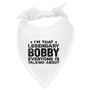 Bobby Persönlicher Vorname Lustig Legendär Bobby - Bandana - Weiß - Vorne