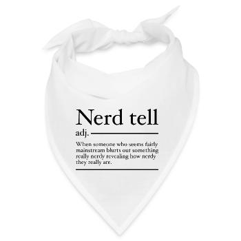 Nerd Tell Definition | Lustige Nerds - Bandana - Weiß - Vorne