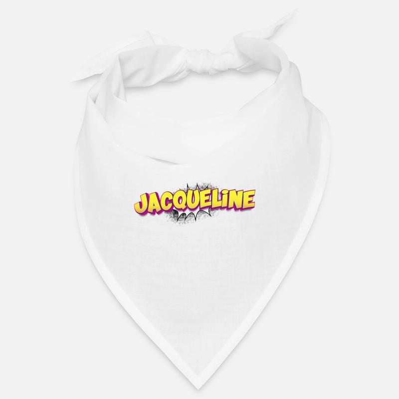 Jacqueline Custom Name Comic Book Style Pop Art, Bandana