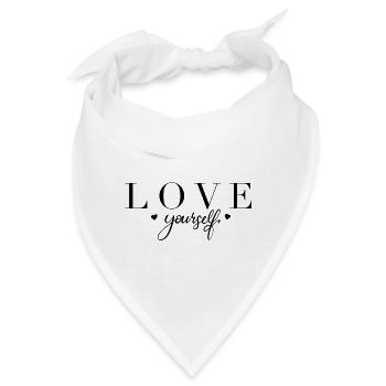 Love yourself - Bandana - Weiß - Vorne
