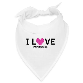 Farbenfroher Kirigami Origami Design - Bandana - Weiß - Vorne