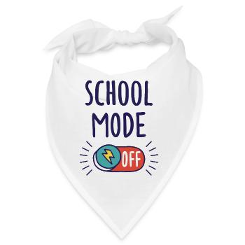 Schule Modus Aus - Bandana - Weiß - Vorne