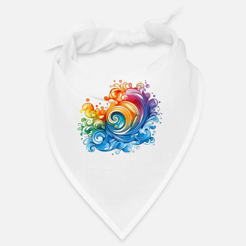 Regenbogenwelle Bandana