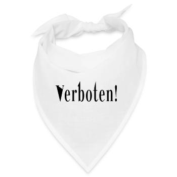 Das ist verboten! - Bandana - Weiß - Vorne