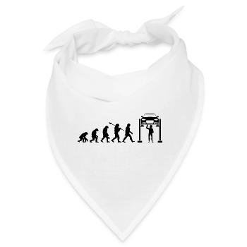 Mechanische Evolution - Bandana - Weiß - Vorne