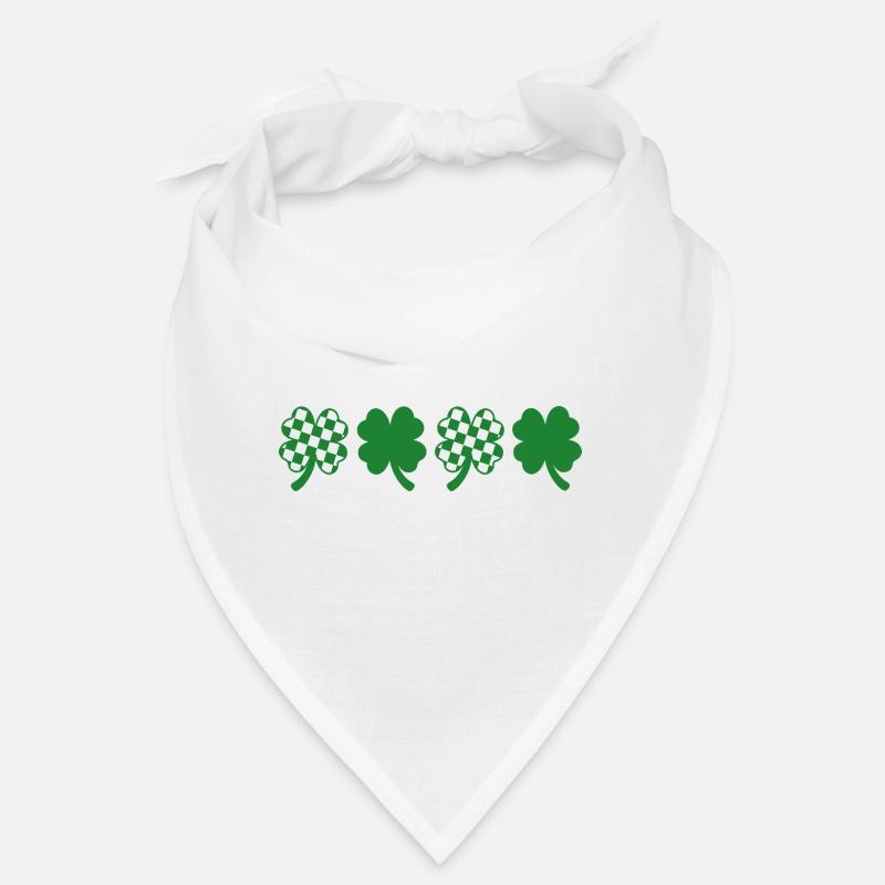 Checkered Clover St. Patrick's Day Bandana